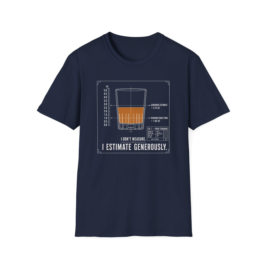 Whiskey Glass Diagram T-Shirt