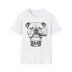 Bulldog with Cigar T-Shirt — Retro Grumpy Dog Graphic Tee