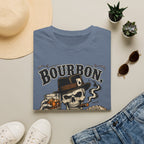 Copy of Bourbon, Cigars & Bad Advice T-Shirt — Skull Whiskey Bar Graphic Tee