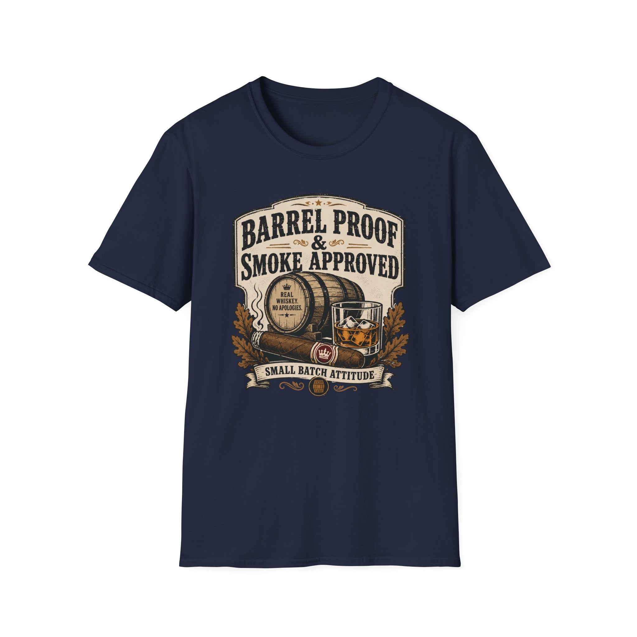 Copy of Barrel Proof & Smoke Approved T-Shirt — Whiskey Barrel Distillery Tee