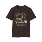 Copy of Bourbon, Cigars & Bad Advice T-Shirt — Skull Whiskey Bar Graphic Tee