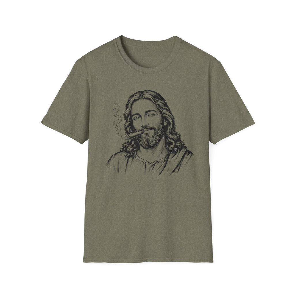 Jesus Smoking Cigar T-Shirt