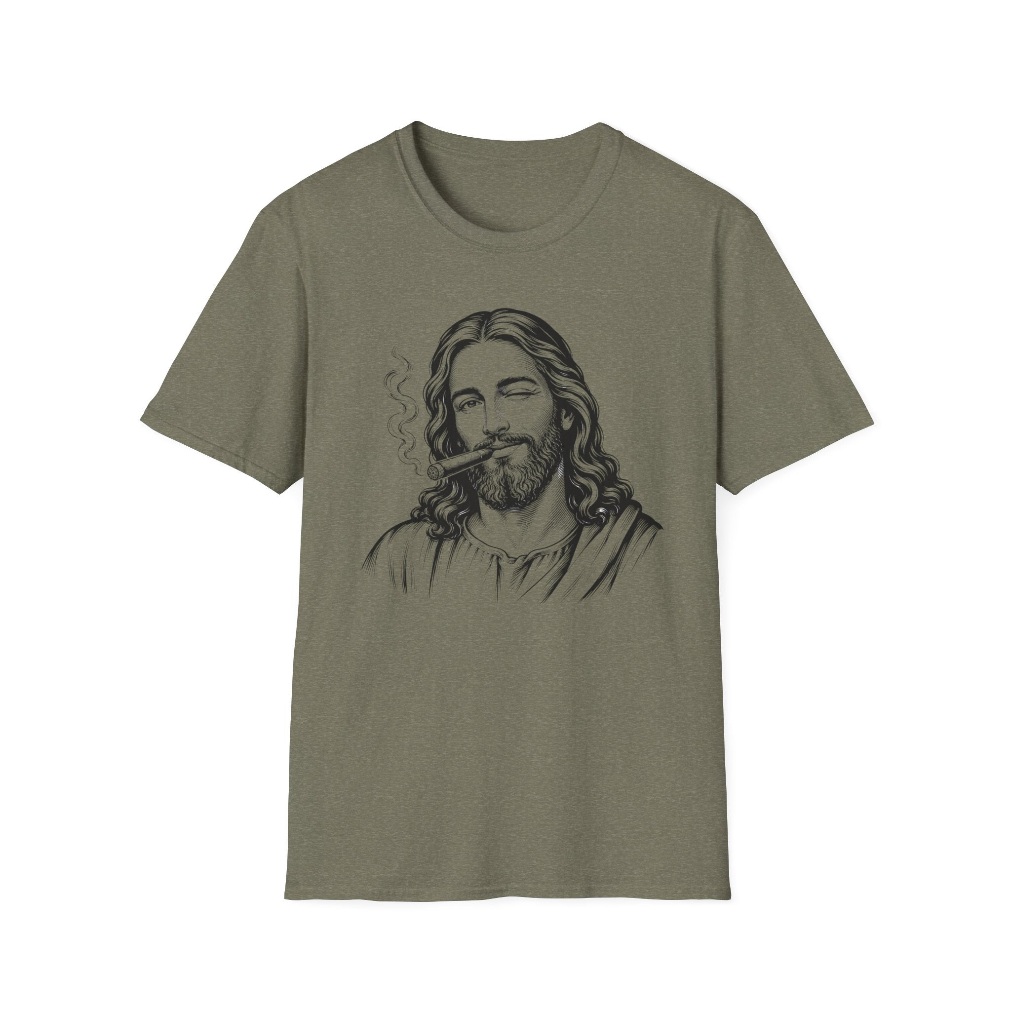 Jesus Smoking Cigar T-Shirt