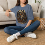 Copy of Cigar Life Skull T‑Shirt — Vintage Biker Cigar Smoking Tee