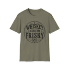 Copy of Whiskey Makes Me Friskey T-Shirt — Vintage Bar Drinking Graphic Tee