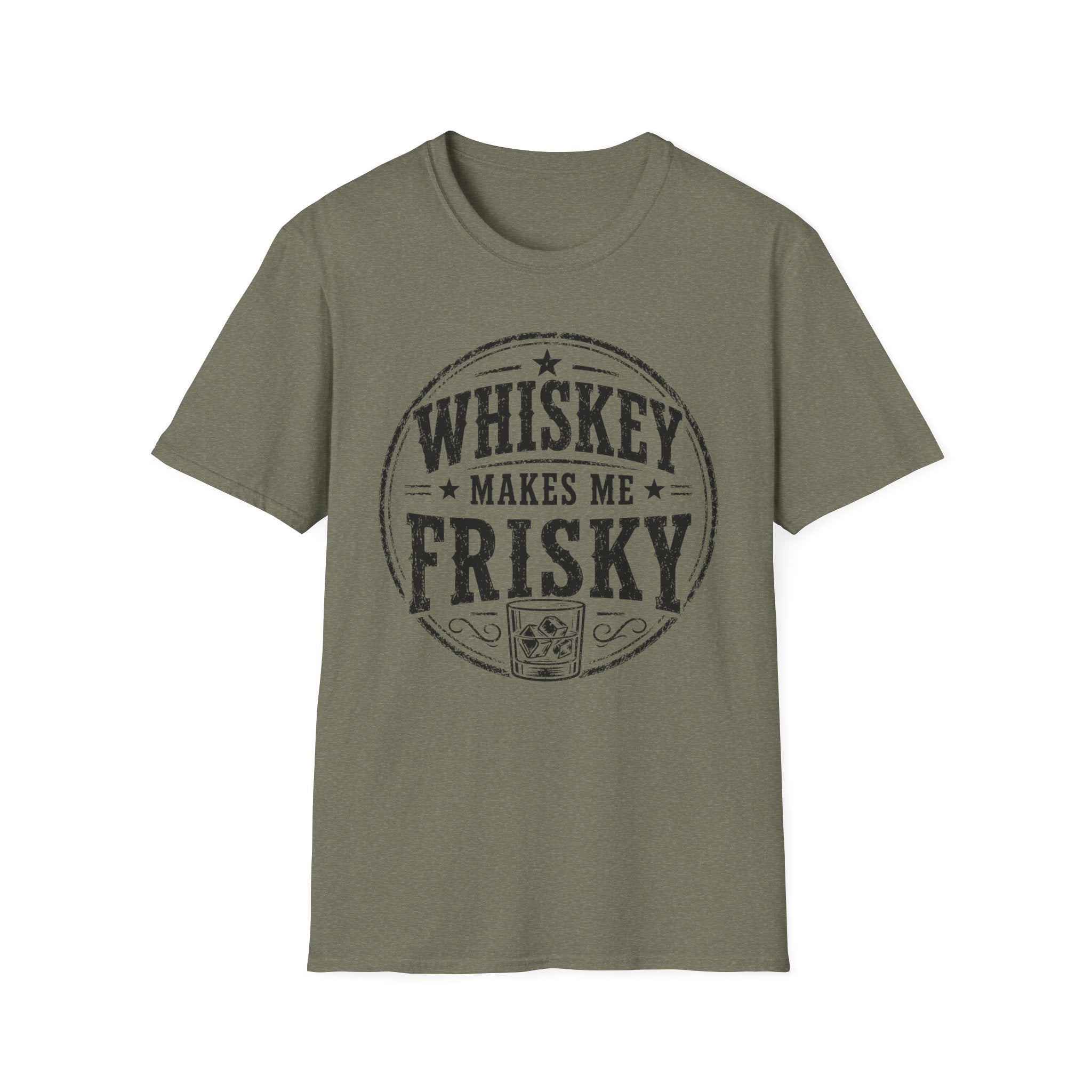Copy of Whiskey Makes Me Friskey T-Shirt — Vintage Bar Drinking Graphic Tee