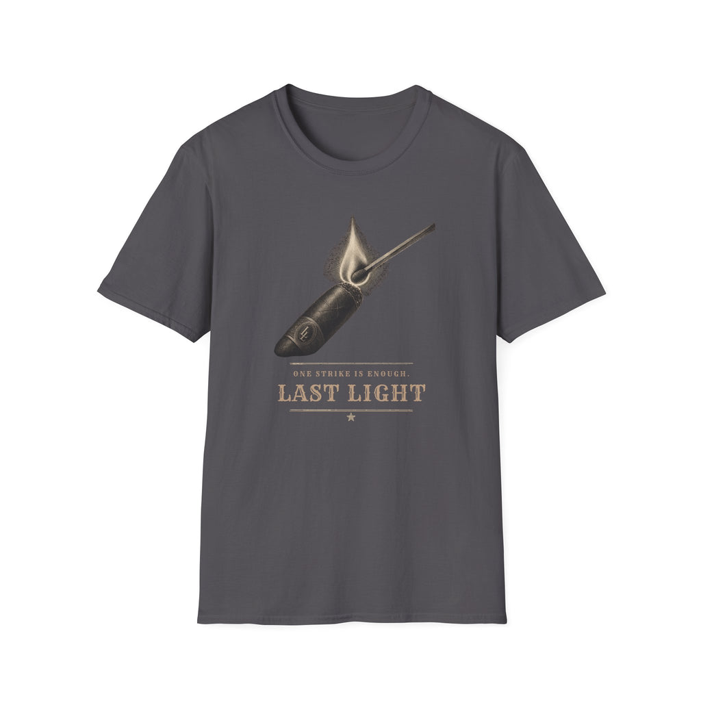 Last Light Vintage Matchstick Flame Graphic T-Shirt