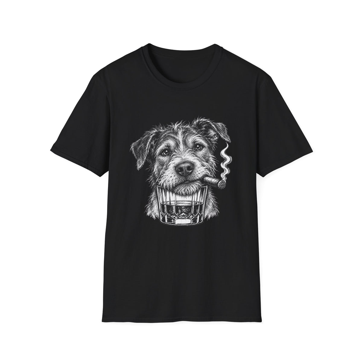 Mixed Breed Cigar Whiskey T-shirt