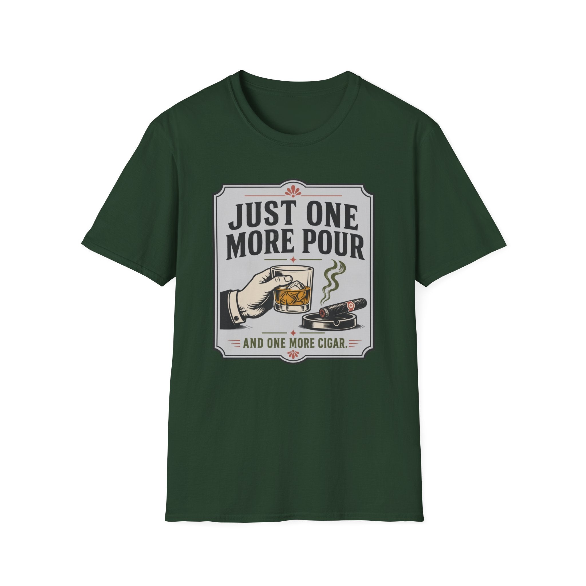 Copy of Just One More Pour T-Shirt — Funny Coffee & Whiskey Vintage Drinking Tee