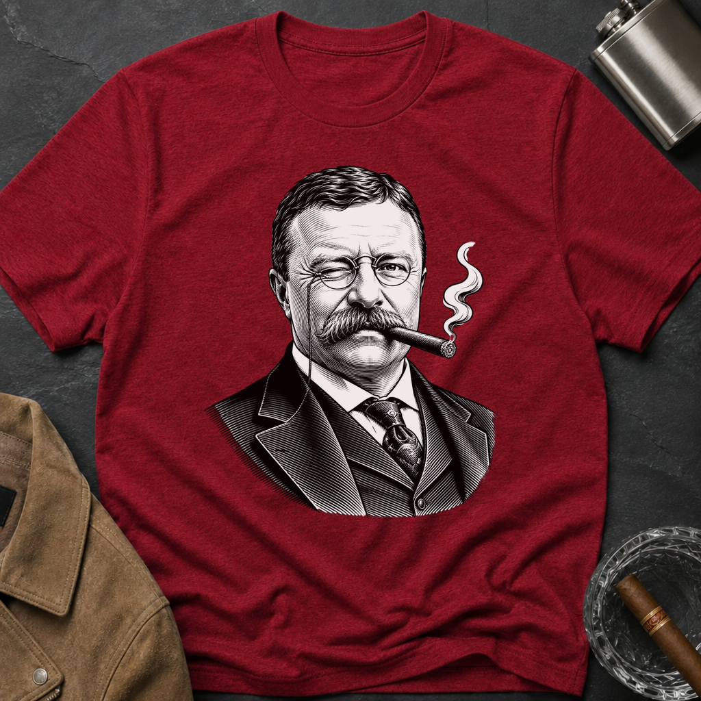 Theodore Roosevelt with Cigar T-shirt