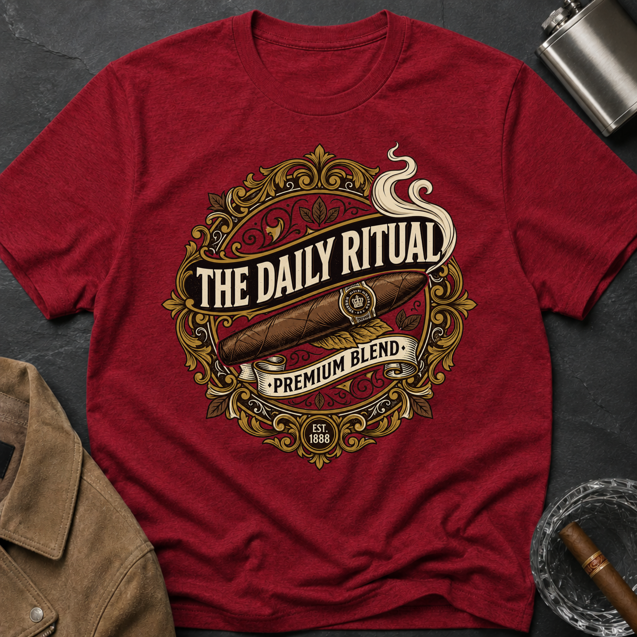 "The Daily Ritual" Retro Logo T-Shirt