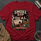 Smoke Sip & Deal - Poker Night T-Shirt