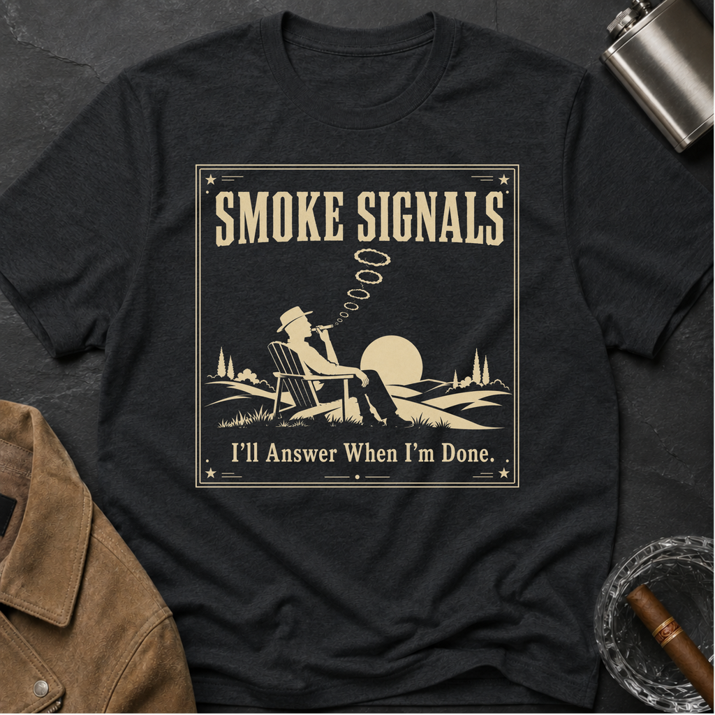 Smoke Signals Vintage Camper Relaxing T-Shirt