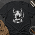 Bull Terrier Smoking Cigar T-Shirt
