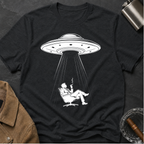 UFO Abduction Tee — Vintage Alien Beam Graphic T-Shirt