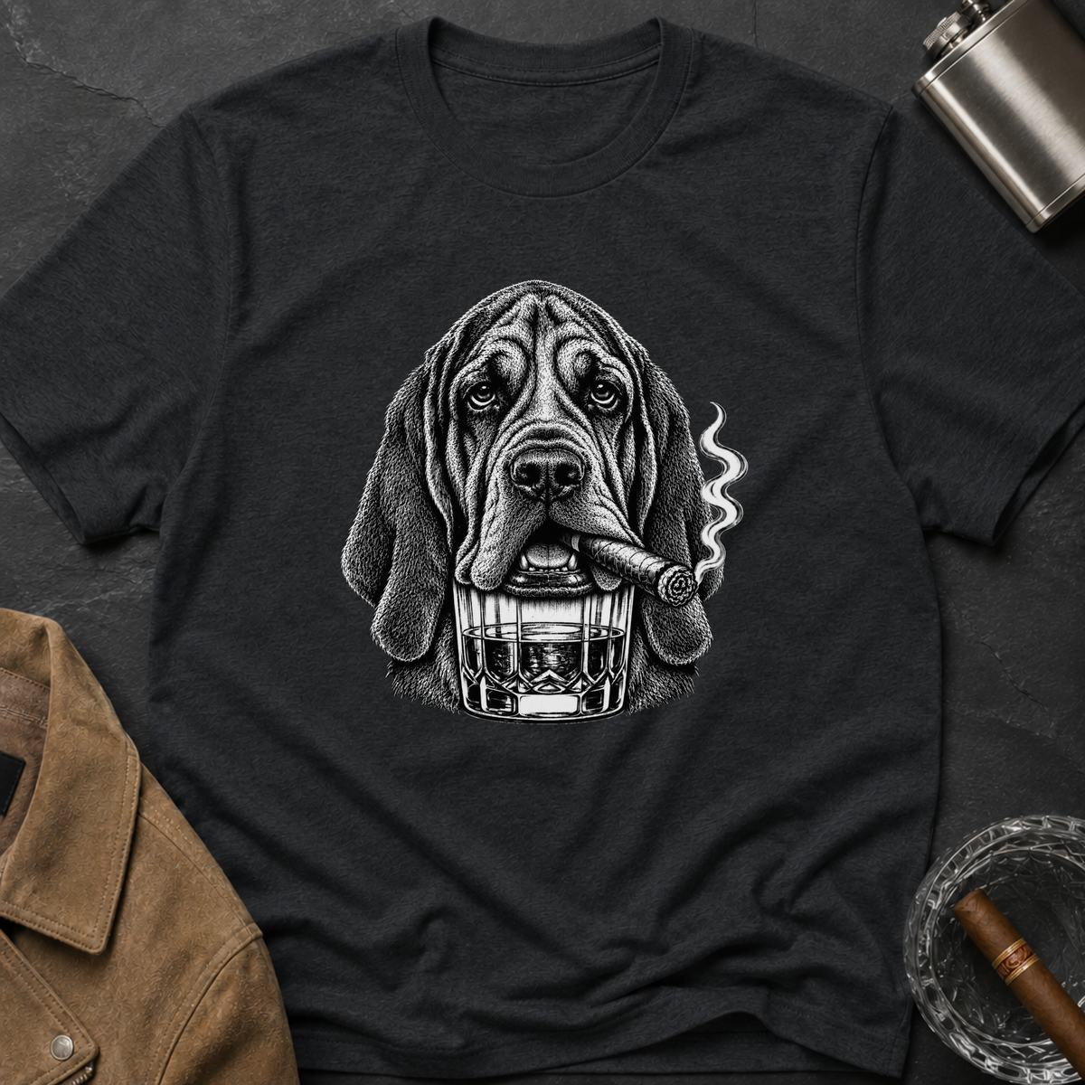 Bloodhound Cigar Whiskey T-shirt