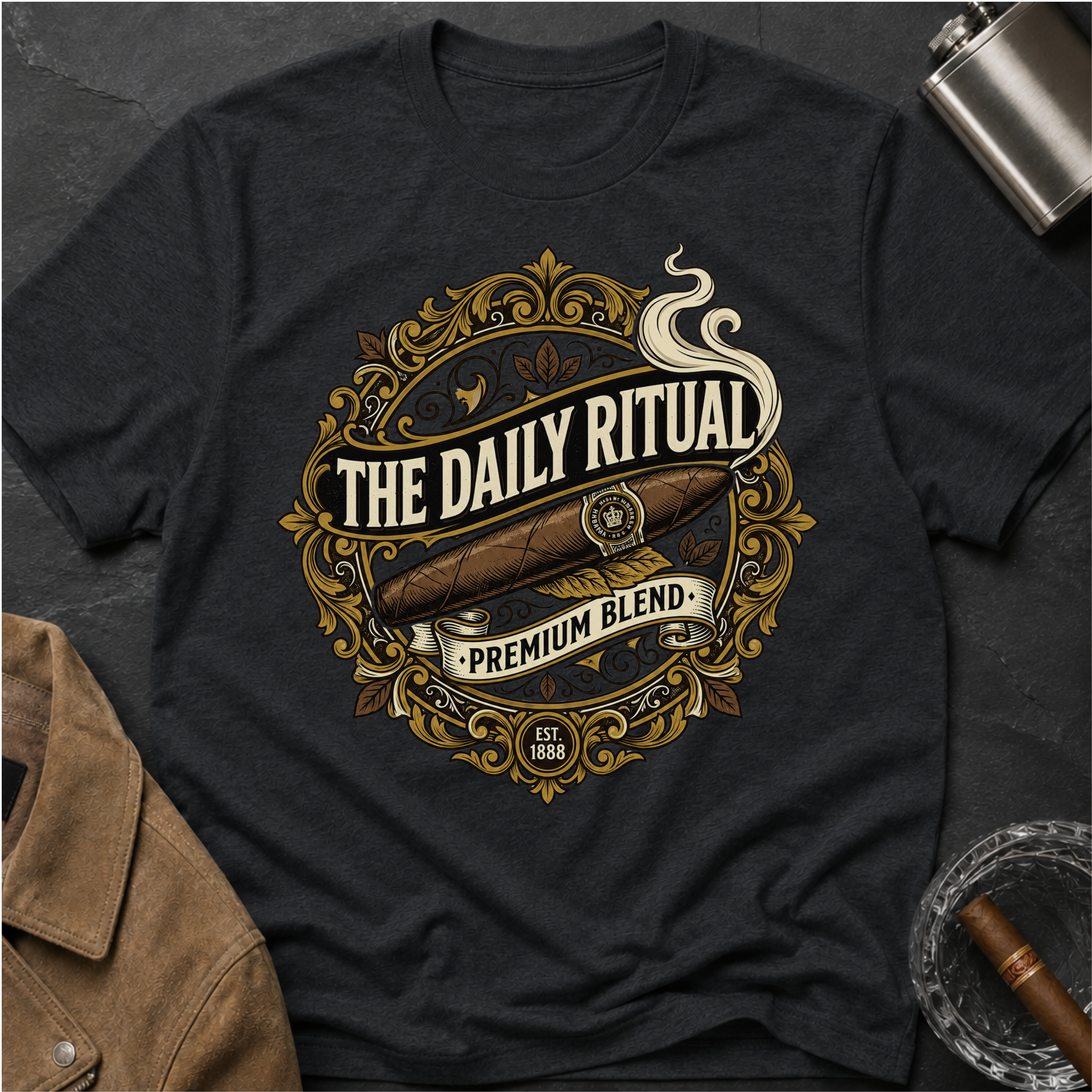 "The Daily Ritual" Retro Logo T-Shirt