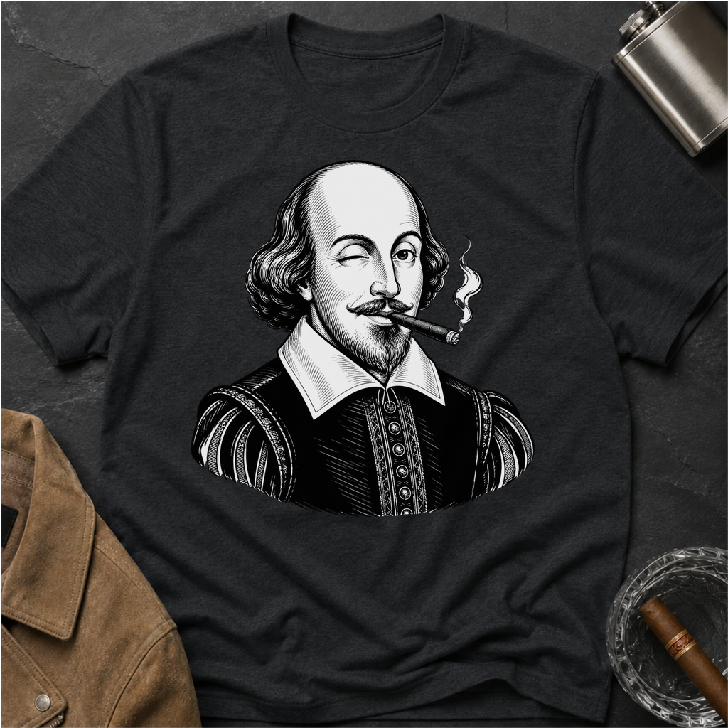 Shakespeare Smoking Portrait T-Shirt