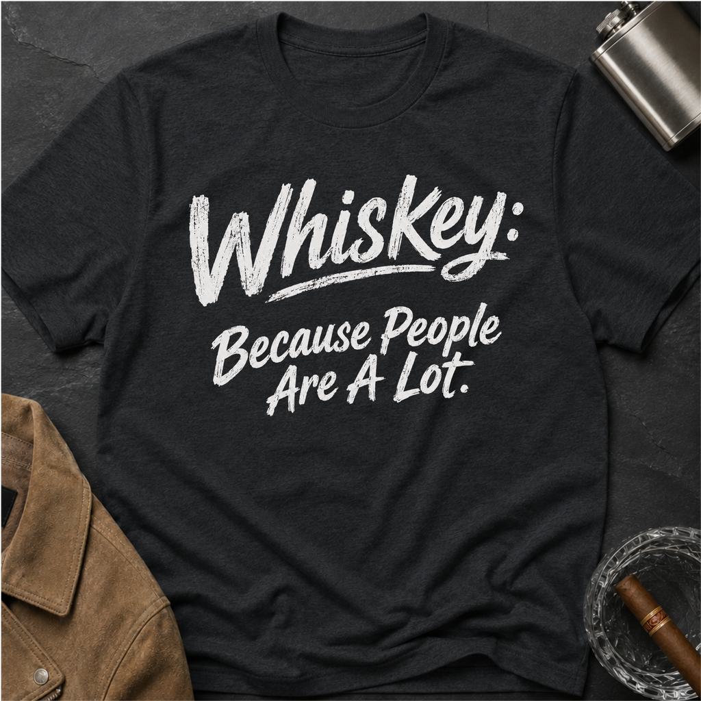 Whiskey: Because People Are A Lot T‑Shirt