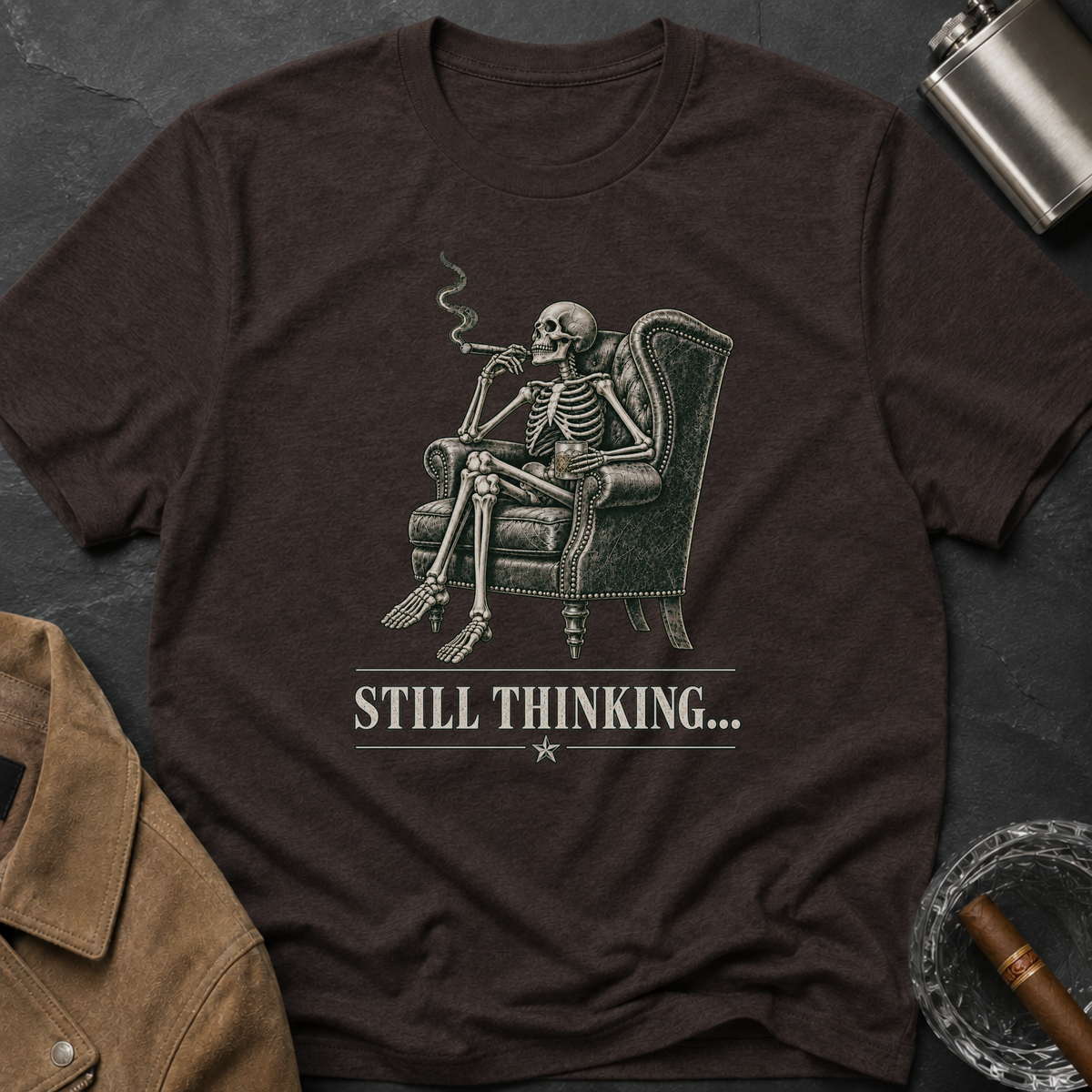 Still Thinking Skeleton T-Shirt