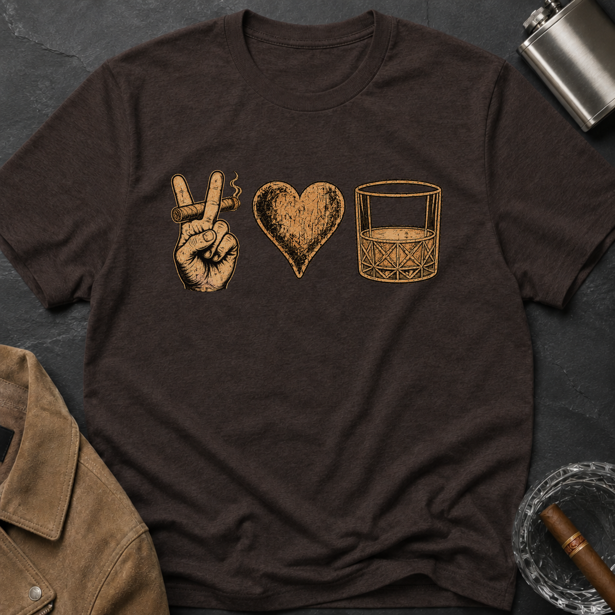 Peace Love Whiskey T-Shirt
