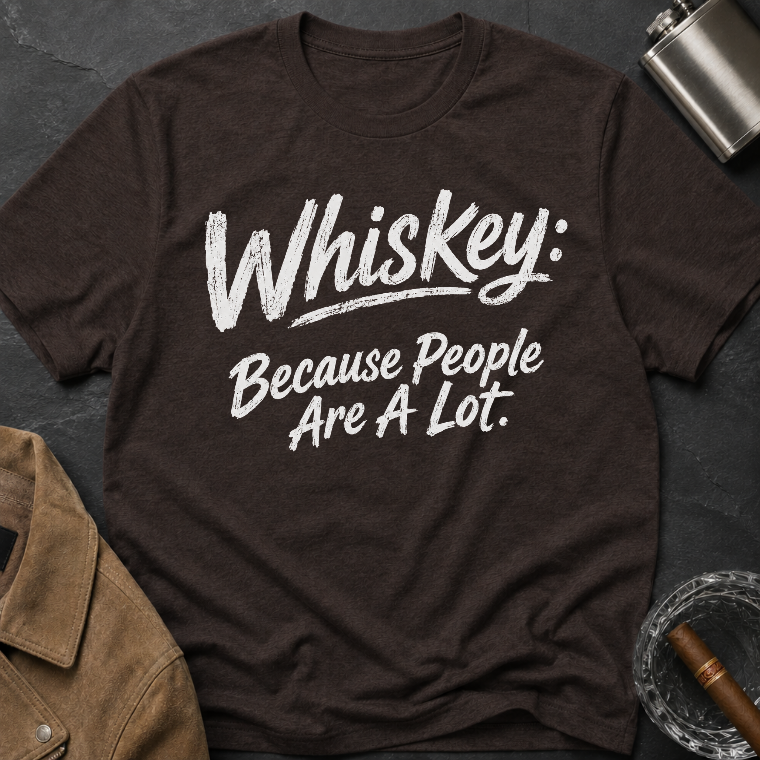 Whiskey: Because People Are A Lot T‑Shirt