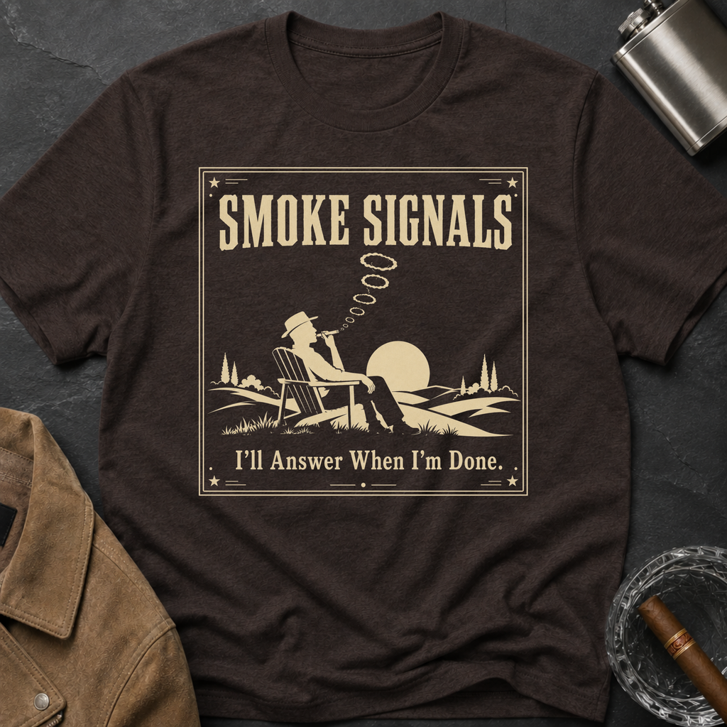 Smoke Signals Vintage Camper Relaxing T-Shirt