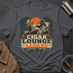 Cigar Lounge Legend T-Shirt — Vintage Retro Smoking Ape Design