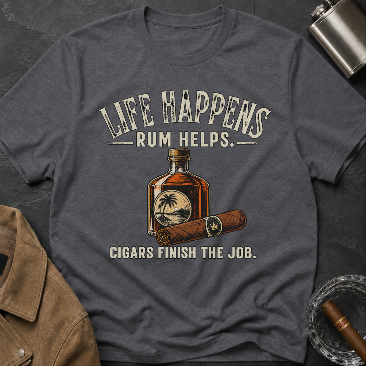 Life Happens Rum Helps T-shirt