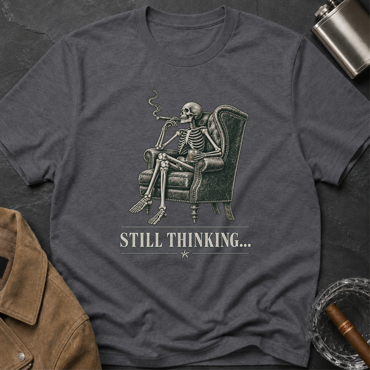 Still Thinking Skeleton T-Shirt