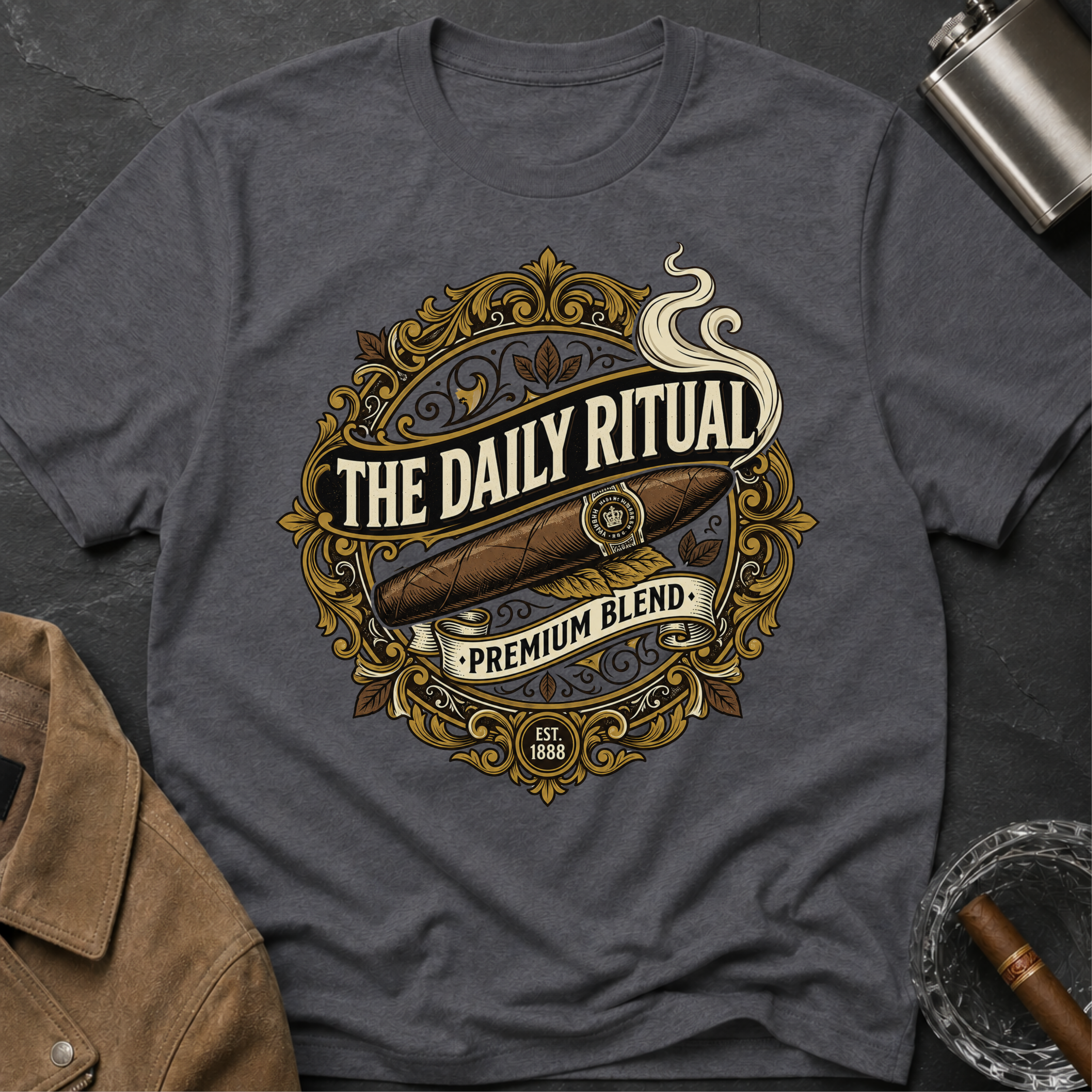 "The Daily Ritual" Retro Logo T-Shirt