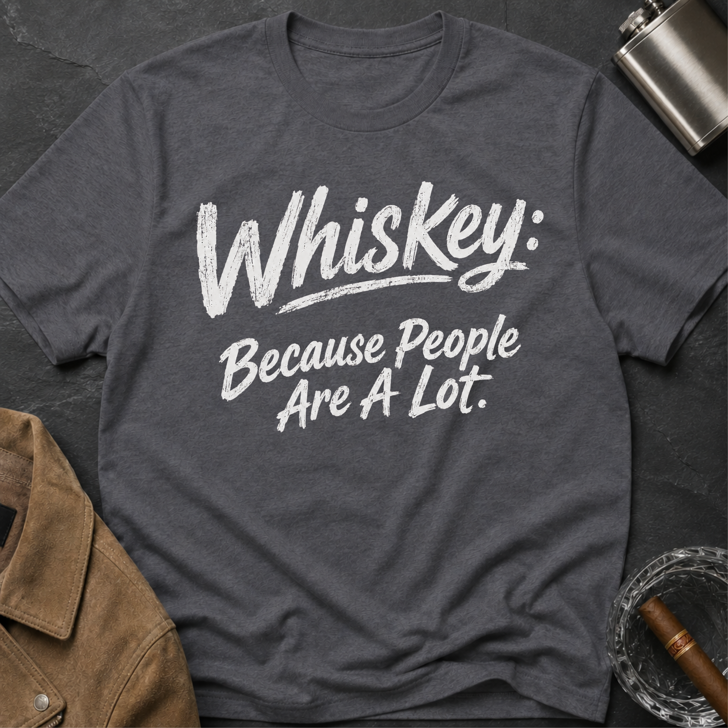 Whiskey: Because People Are A Lot T‑Shirt