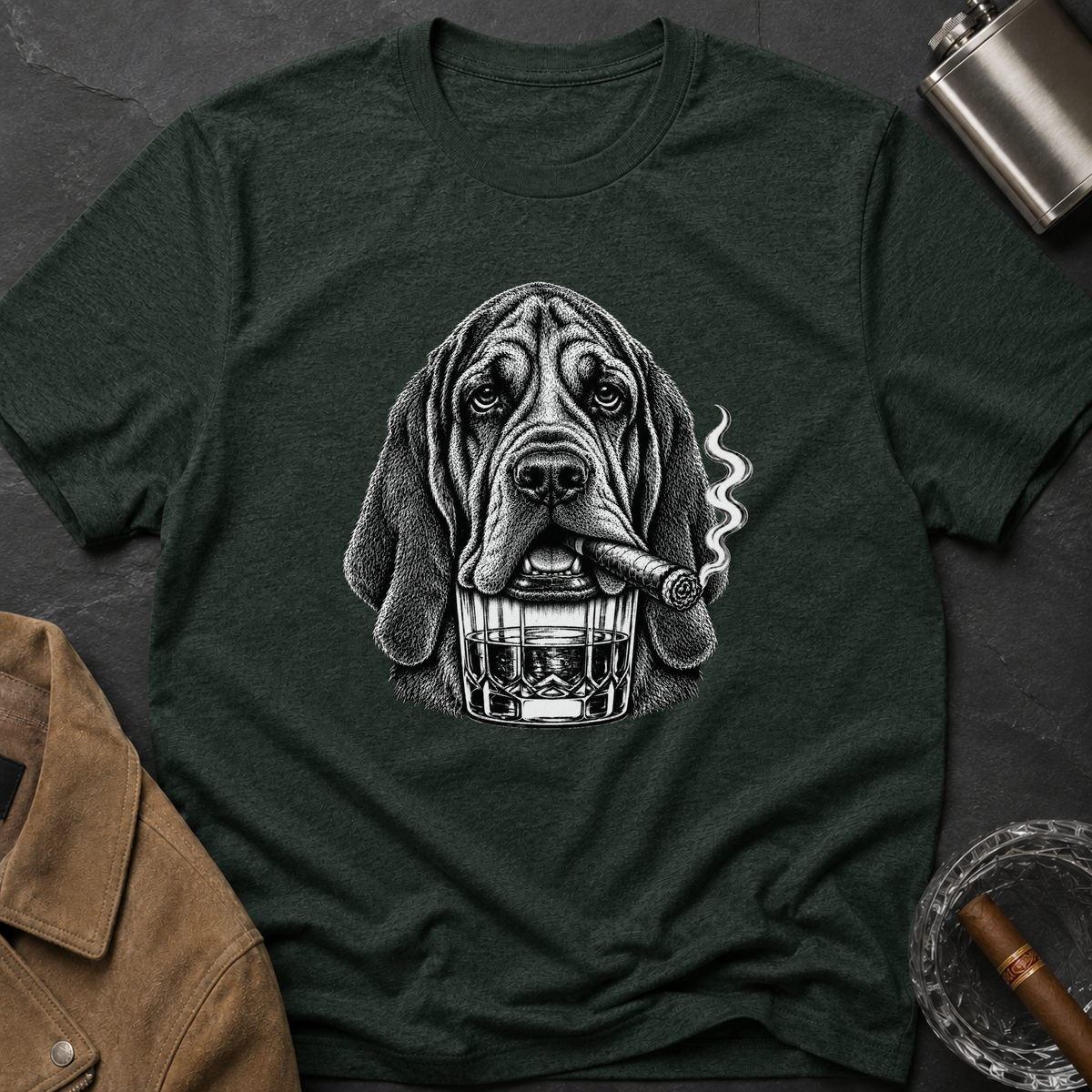 Bloodhound Cigar Whiskey T-shirt