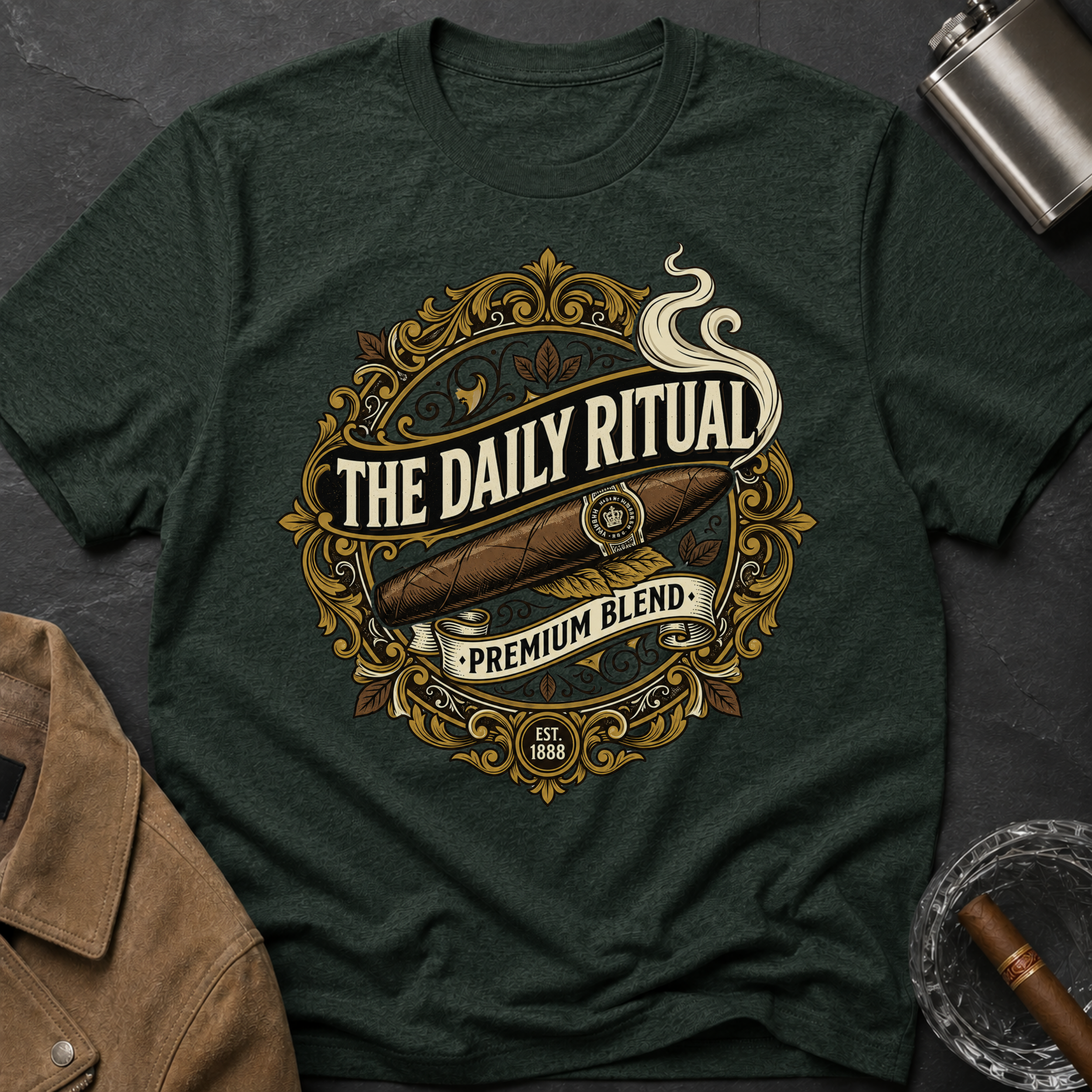 "The Daily Ritual" Retro Logo T-Shirt
