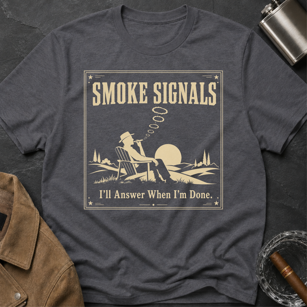 Smoke Signals Vintage Camper Relaxing T-Shirt