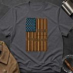 Cigar American Flag T-Shirt — Vintage Patriotic Smoking Tee