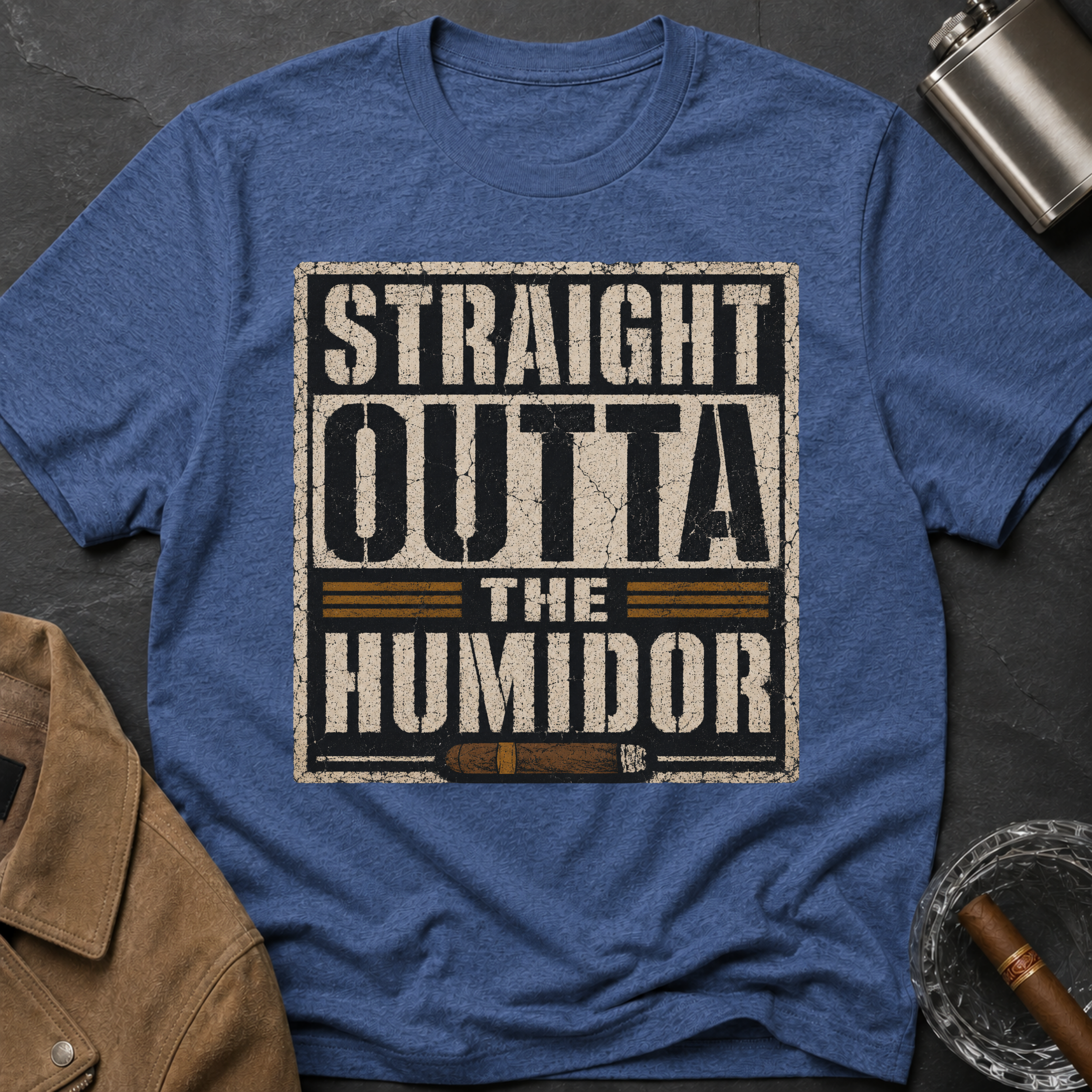 Straight Outta the Humidor T-Shirt – Vintage Cigar Lounge Tee
