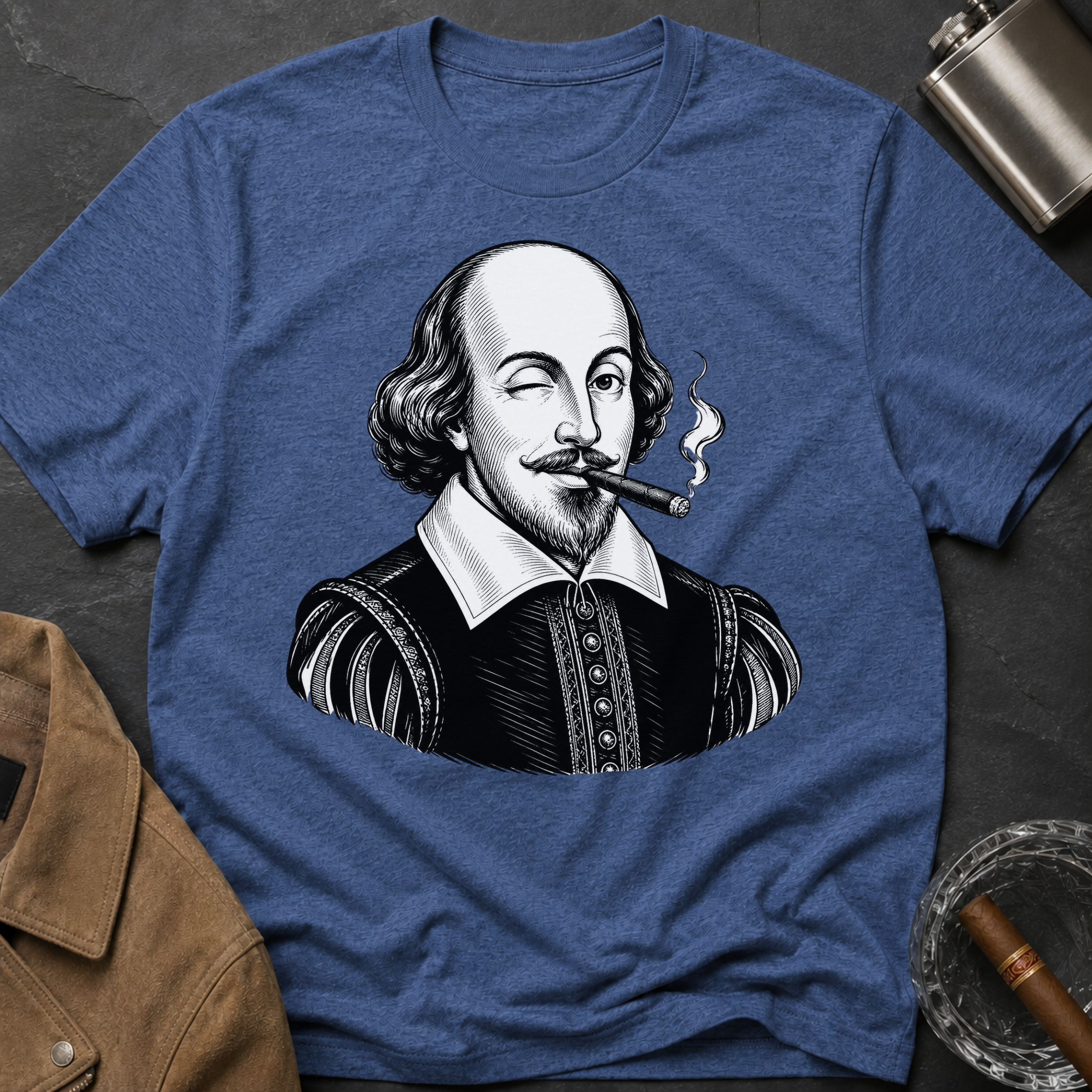 Shakespeare Smoking Portrait T-Shirt