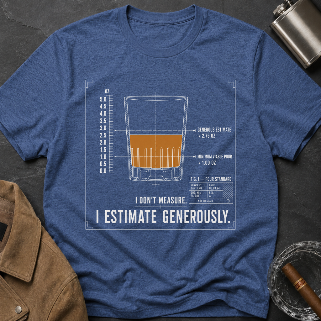 Whiskey Glass Diagram T-Shirt