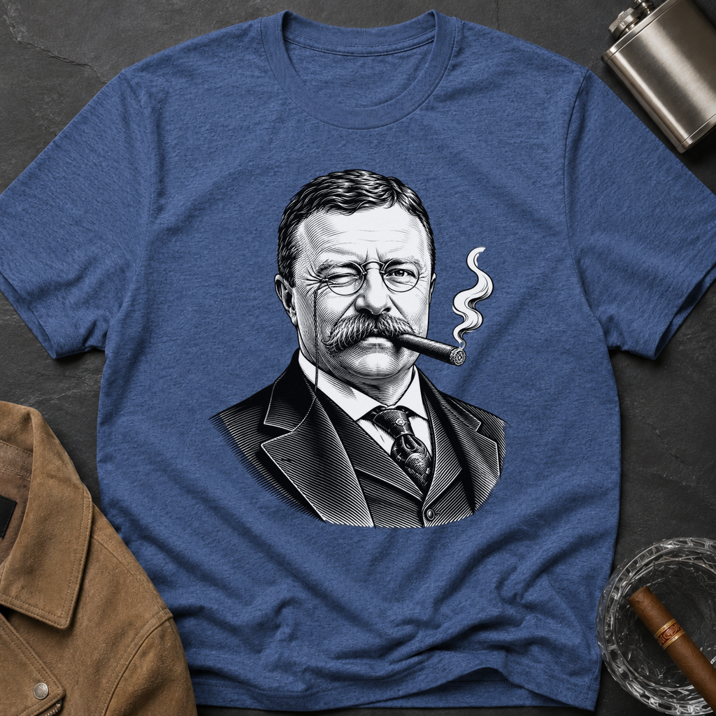 Theodore Roosevelt with Cigar T-shirt