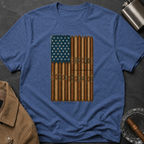 Cigar American Flag T-Shirt — Vintage Patriotic Smoking Tee