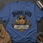 Barrel Aged T-Shirt — "Barrel Aged: Rarely Sober, Always Allocated" Vintage Whiskey Tee