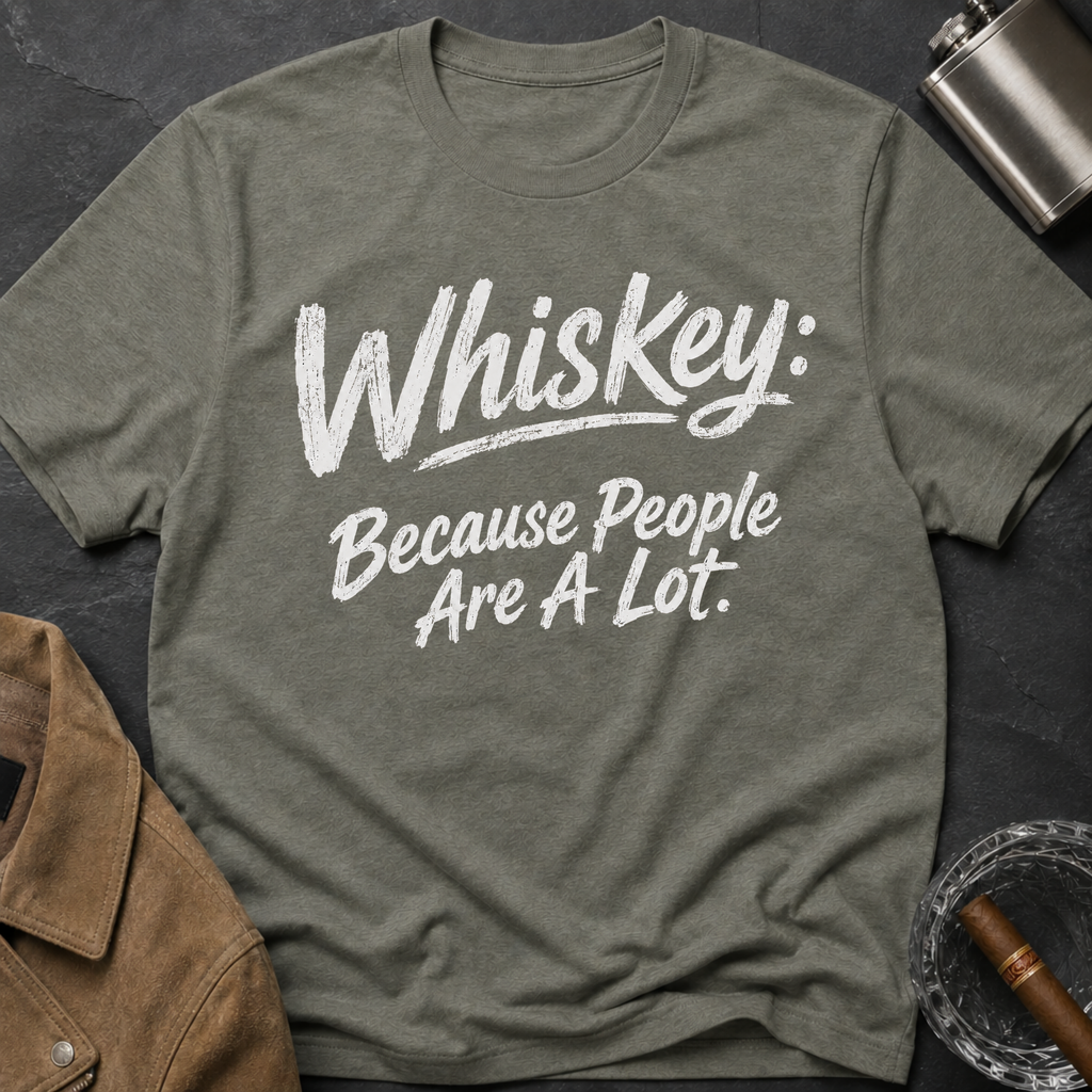 Whiskey: Because People Are A Lot T‑Shirt
