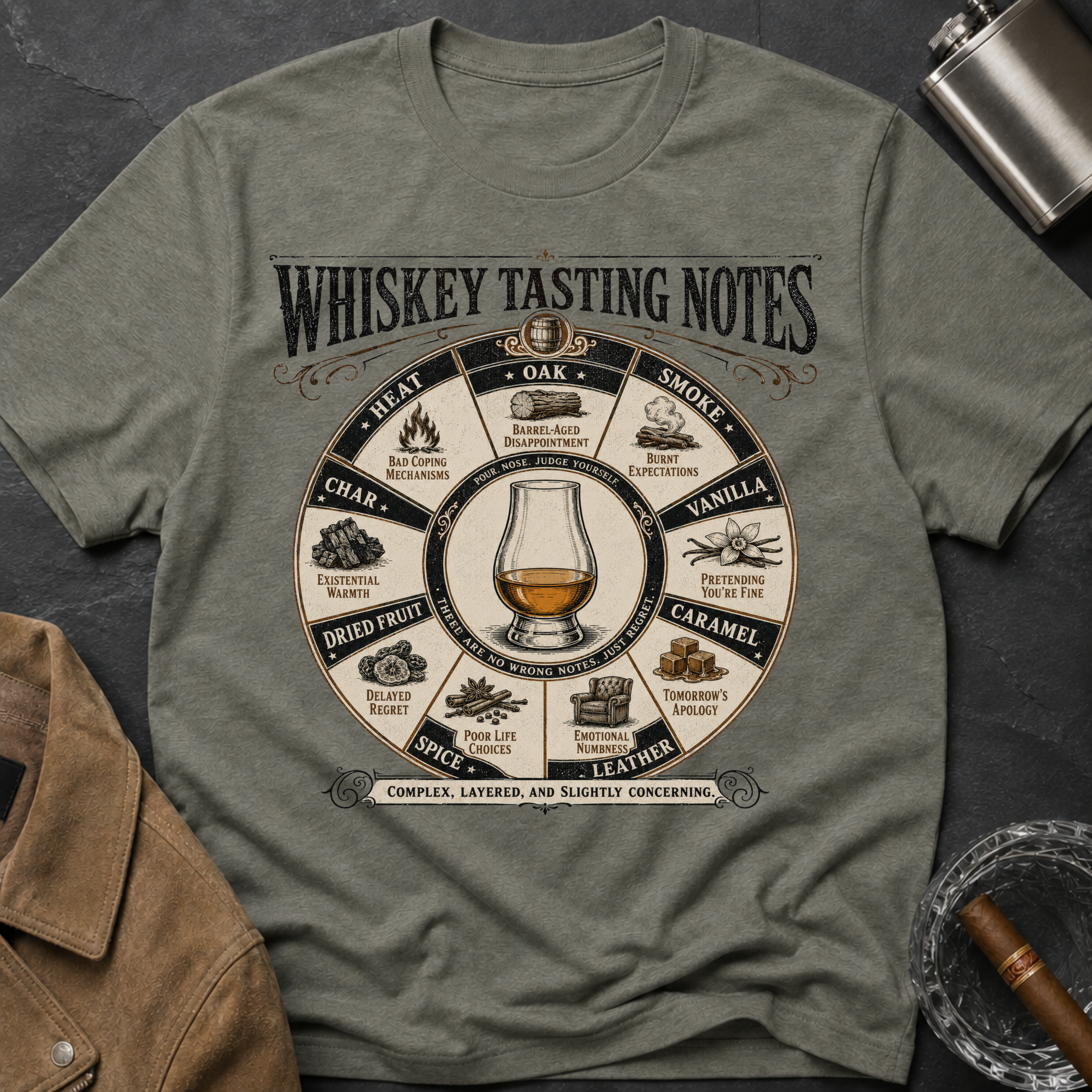 Whiskey Tasting Notes T-Shirt