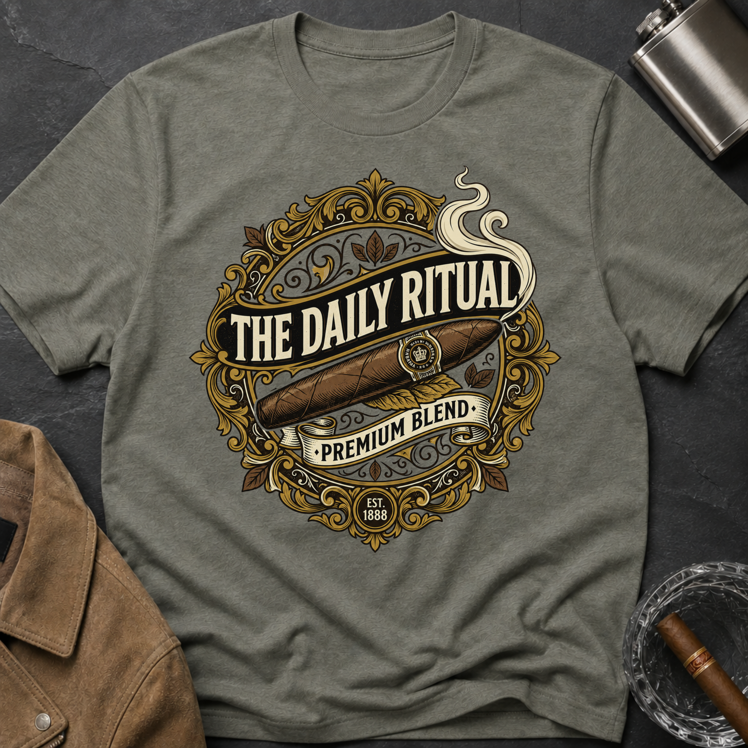 "The Daily Ritual" Retro Logo T-Shirt