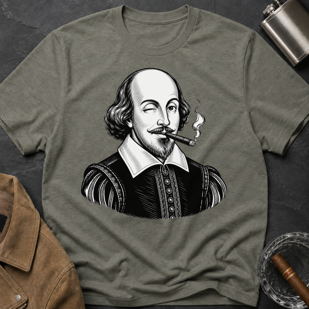 Shakespeare Smoking Portrait T-Shirt
