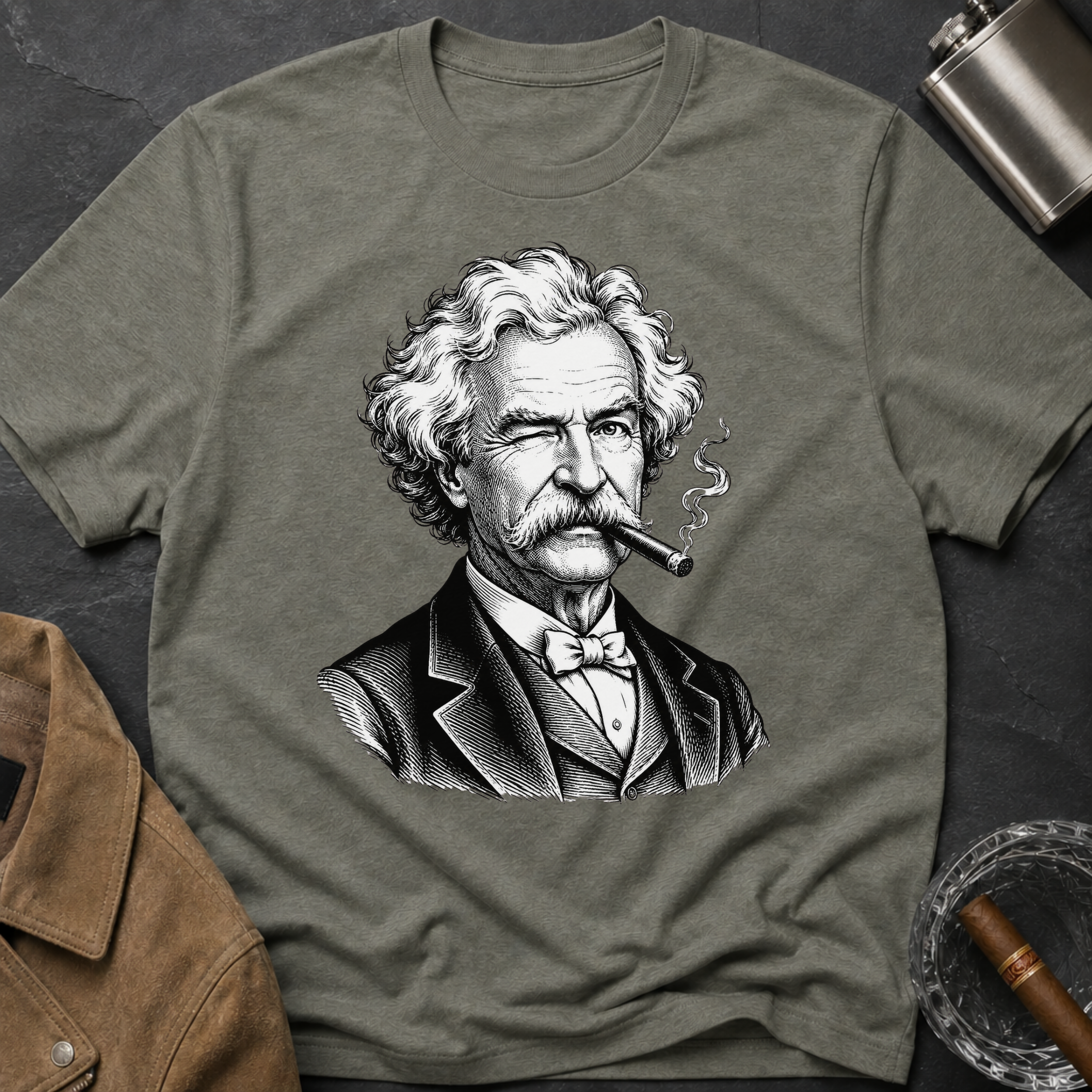 Mark Twain Portrait T-Shirt