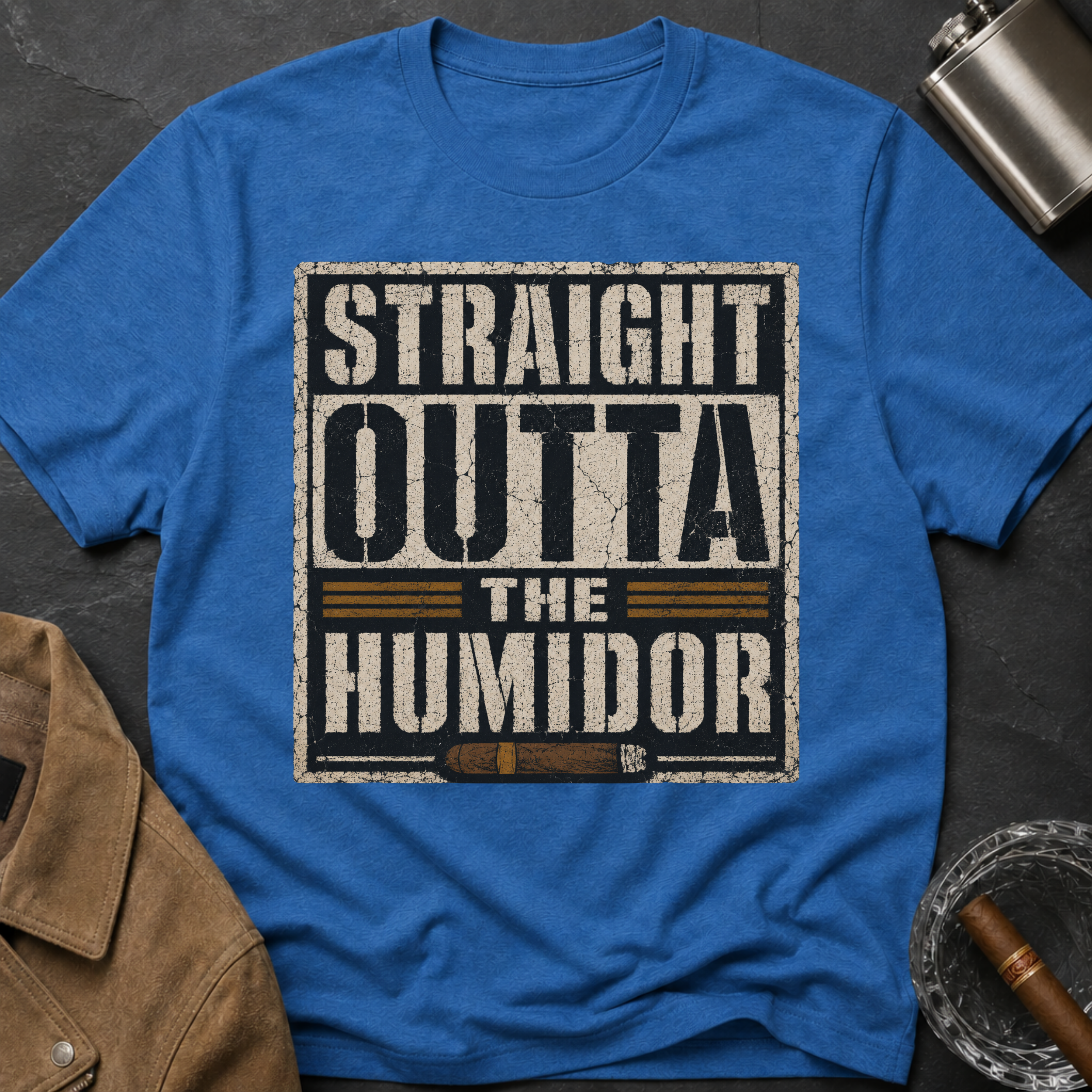 Straight Outta the Humidor T-Shirt – Vintage Cigar Lounge Tee