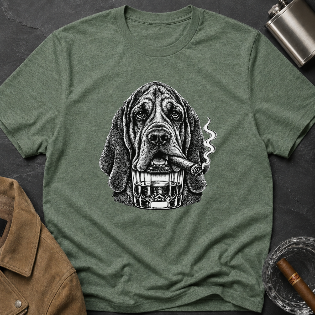 Bloodhound Cigar Whiskey T-shirt
