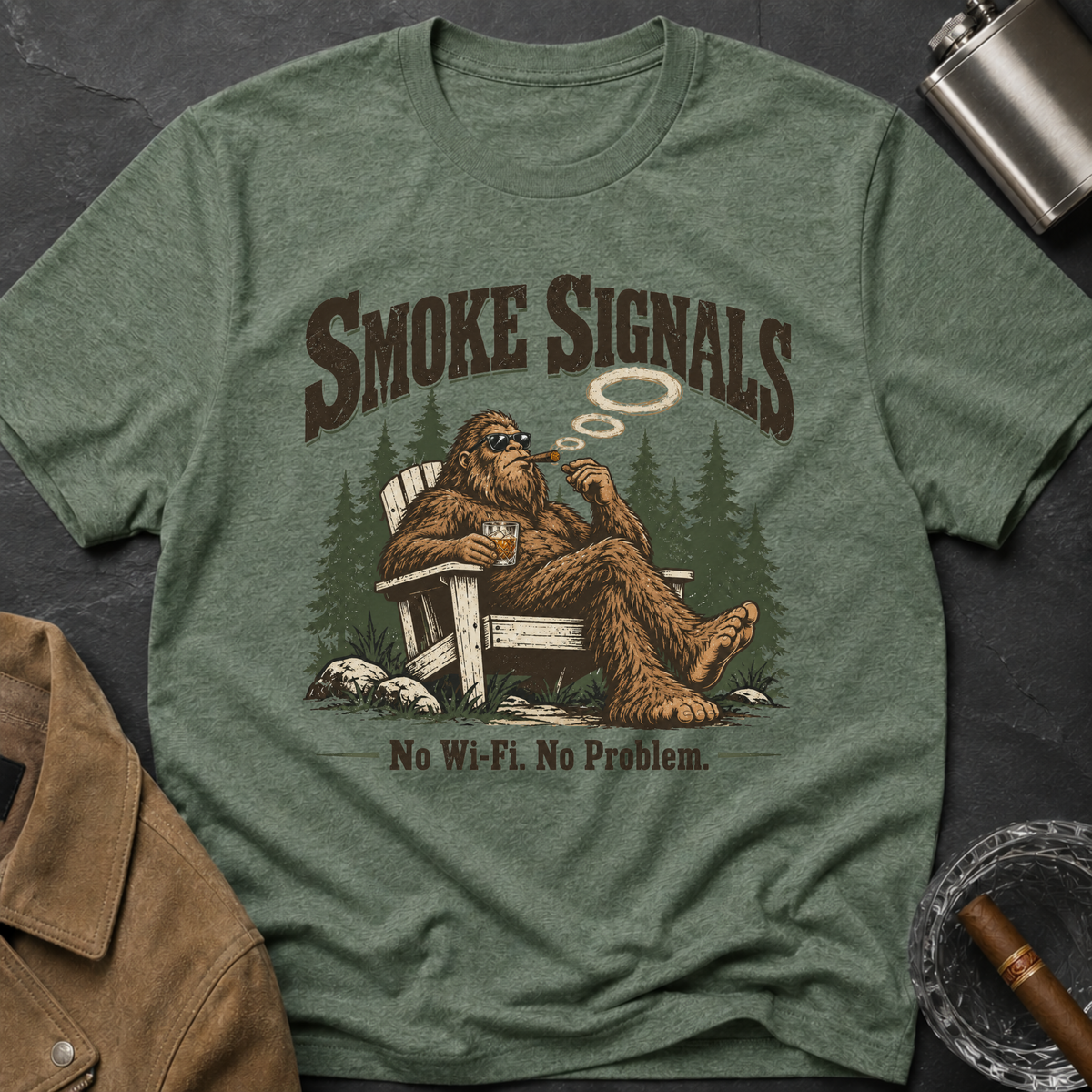 Bigfoot Smoke Signals T-Shirt